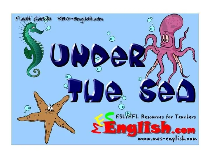 Презентация для детей "Under the sea" - скачать смотреть