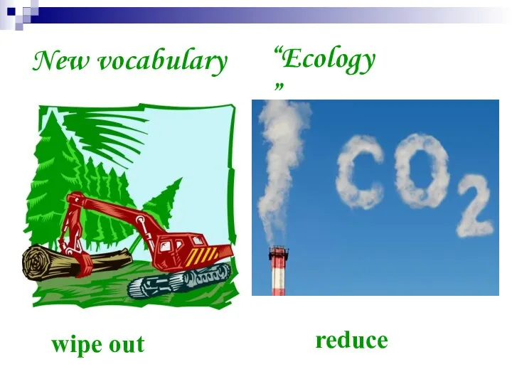 New vocabulary reduce “Ecology” wipe out
