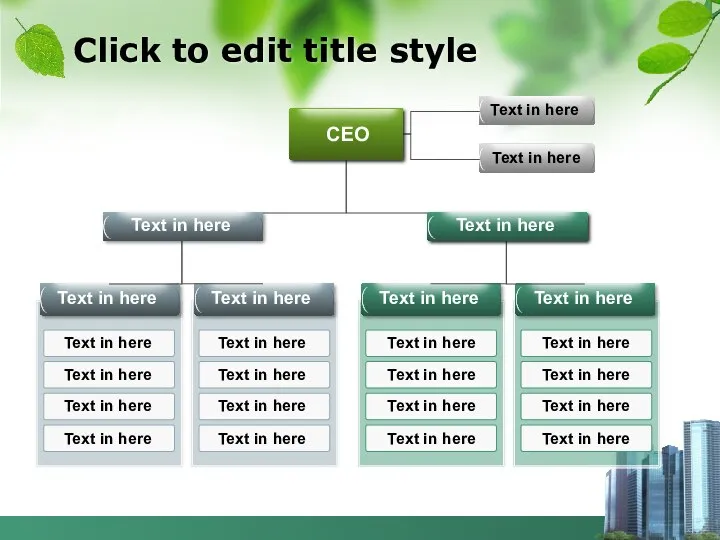 Click to edit title style CEO Text in here Text in