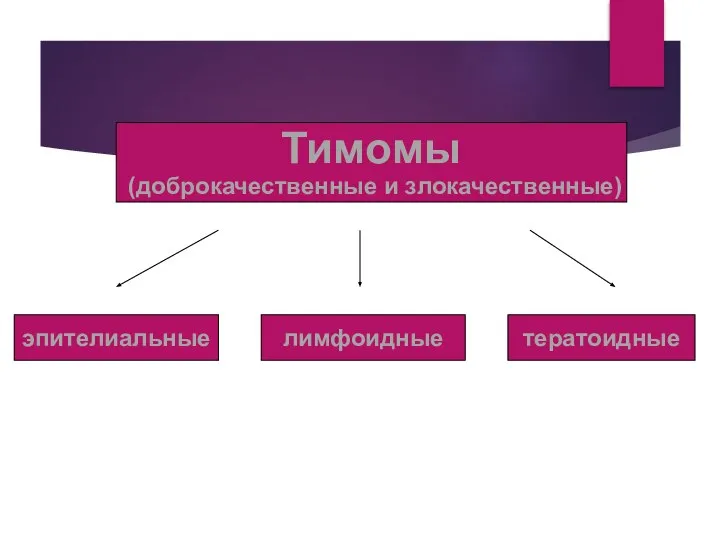 Тимомы (доброкачественные и злокачественные) эпителиальные лимфоидные тератоидные