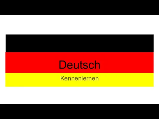 Deutsch Kennenlernen