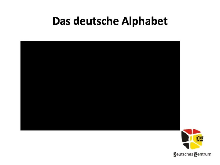 Das deutsche Alphabet