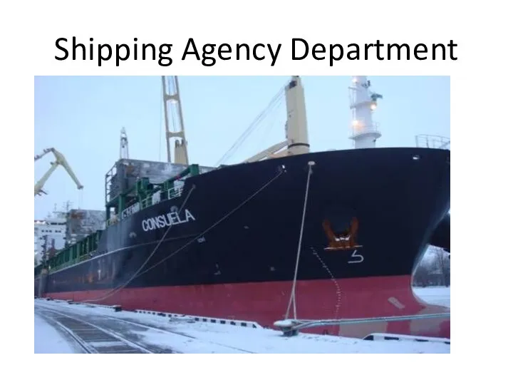 Shipping Agency Department