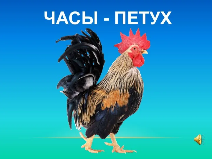 ЧАСЫ - ПЕТУХ