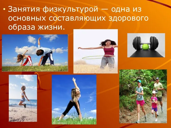 Занятия физкультурой — одна из основных составляющих здорового образа жизни.
