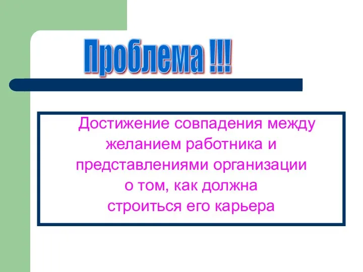 Достижение совпадения между желанием работника и представлениями организации о том, как