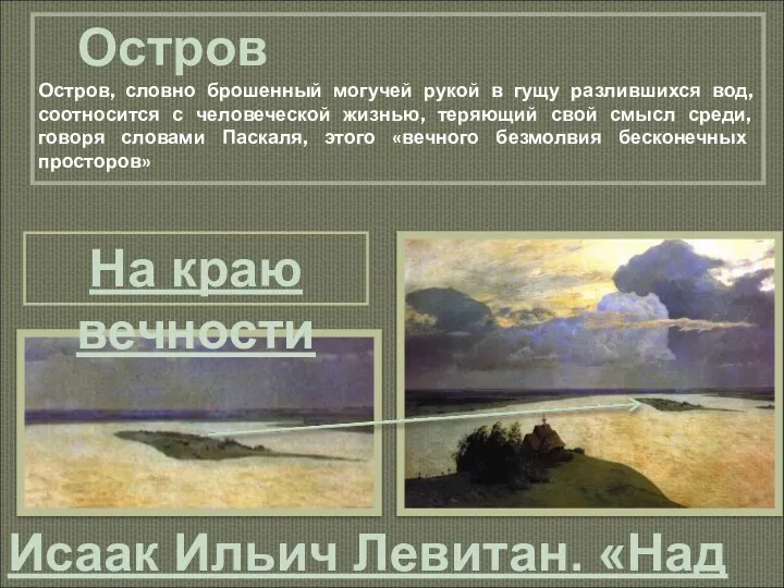 Исаак Ильич Левитан. «Над вечным покоем» 1894 г. ГТГ Остров Остров,