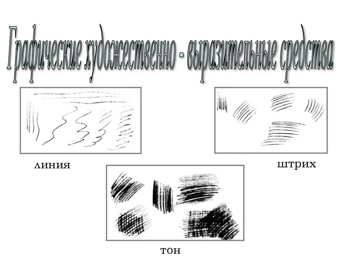 Графические художественно - выразительные средства линия штрих тон