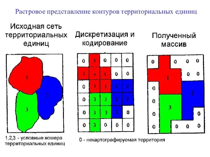 Растровое представление контуров территориальных единиц