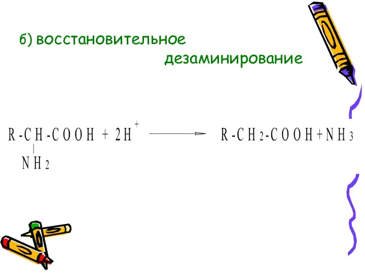 б) восстановительное дезаминирование