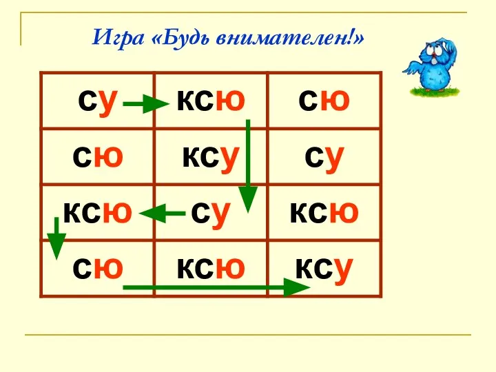 Игра «Будь внимателен!»