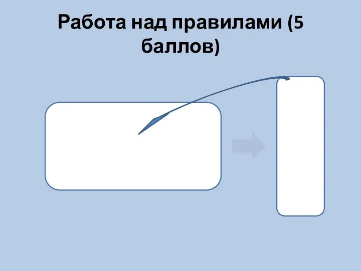 Работа над правилами (5 баллов)