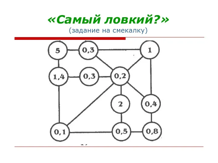 «Самый ловкий?» (задание на смекалку)