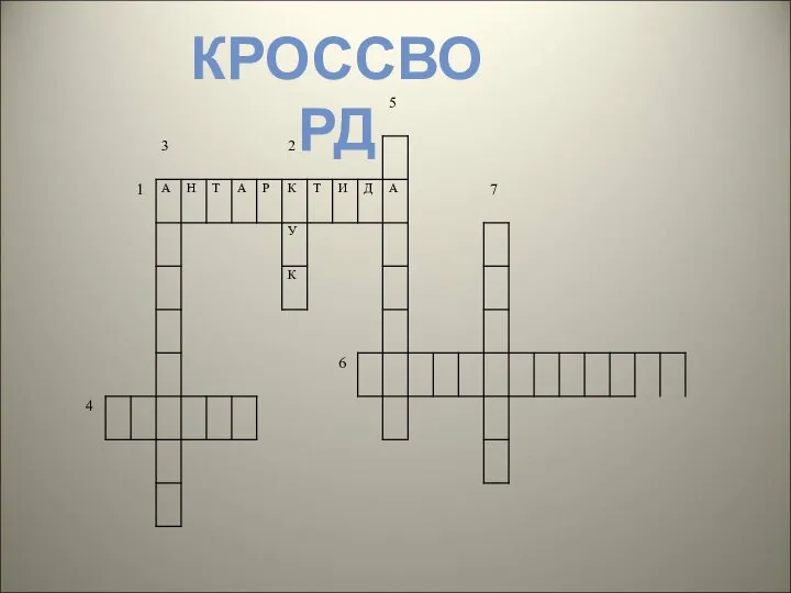 КРОССВОРД