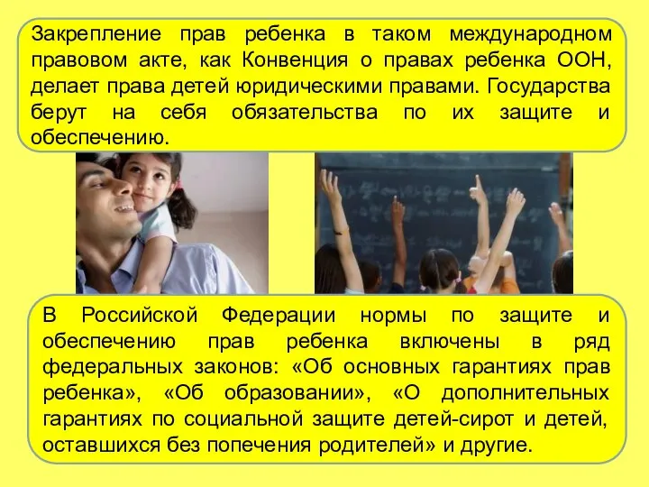 Закрепление прав ребенка в таком международном правовом акте, как Конвенция о