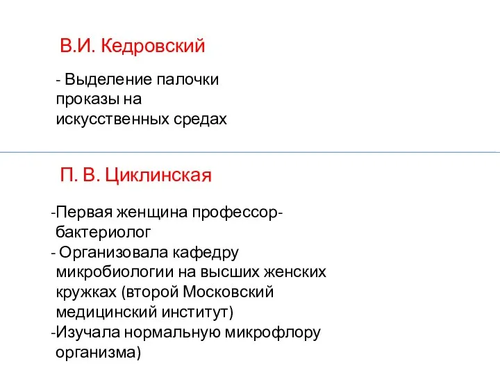 В.И. Кедровский П. В. Циклинская - Выделение палочки проказы на искусственных