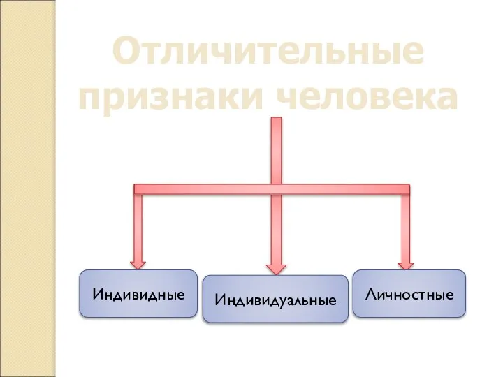 Отличительные признаки человека