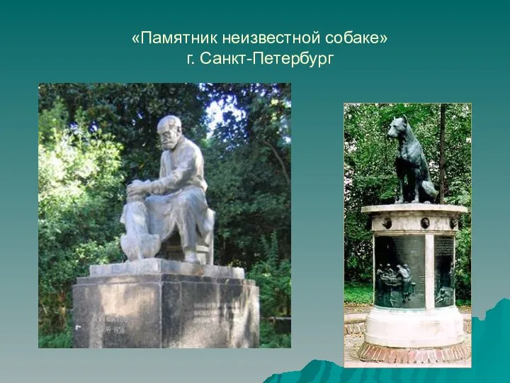 «Памятник неизвестной собаке» г. Санкт-Петербург