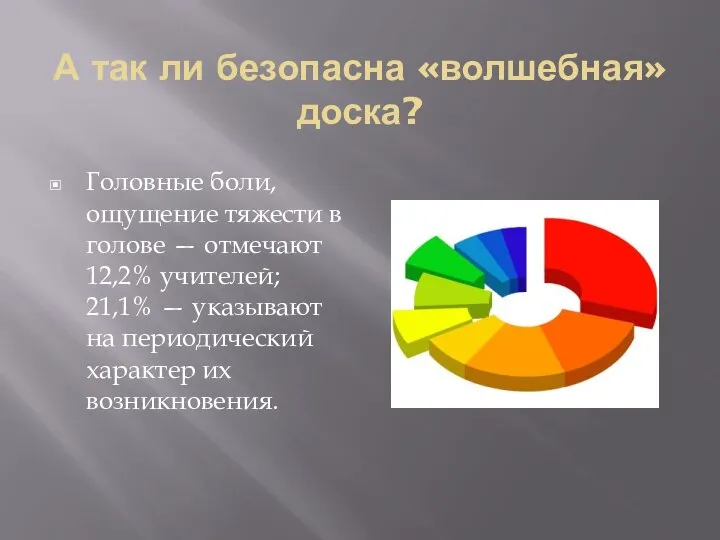 А так ли безопасна «волшебная» доска? Головные боли, ощущение тяжести в