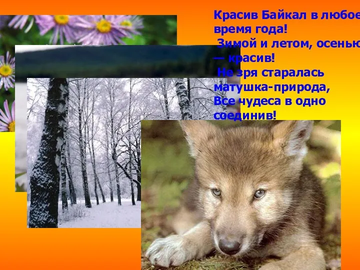 Красив Байкал в любое время года! Зимой и летом, осенью —