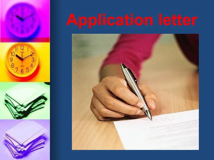 Application letter