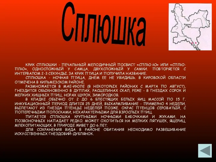 Сплюшка КРИК СПЛЮШКИ - ПЕЧАЛЬНЫЙ МЕЛОДИЧНЫЙ ПОСВИСТ «СПЛЮ-Ю» ИЛИ «СПЛЮ-ПЛЮ», ОДНОСЛОЖНЫЙ