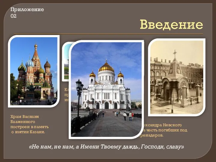 Введение Храм Василия Блаженного построен в память о взятии Казани. Казанский