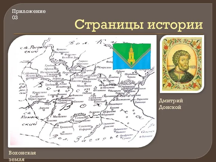 Страницы истории Вохонская земля Дмитрий Донской Приложение 03