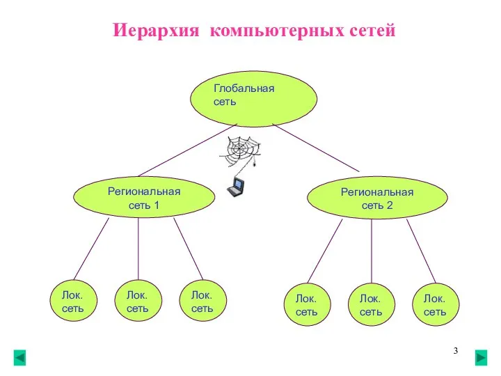 Иерархия компьютерных сетей