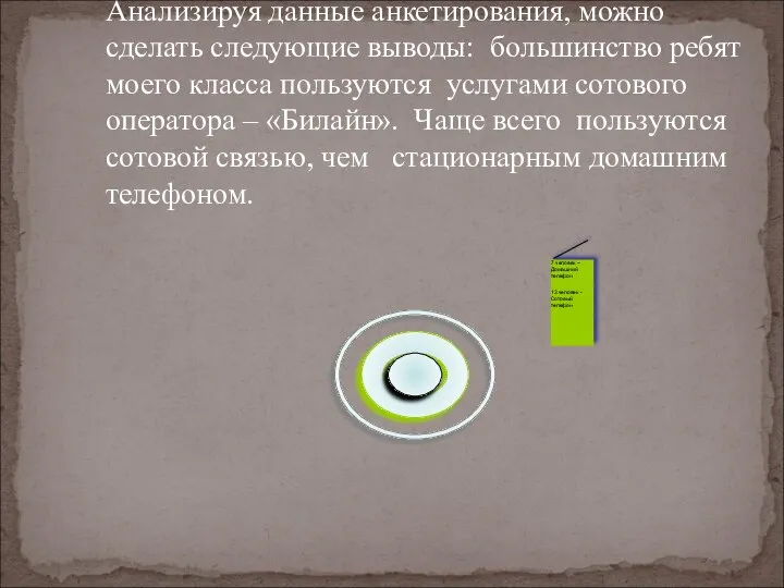 Анализируя данные анкетирования, можно сделать следующие выводы: большинство ребят моего класса