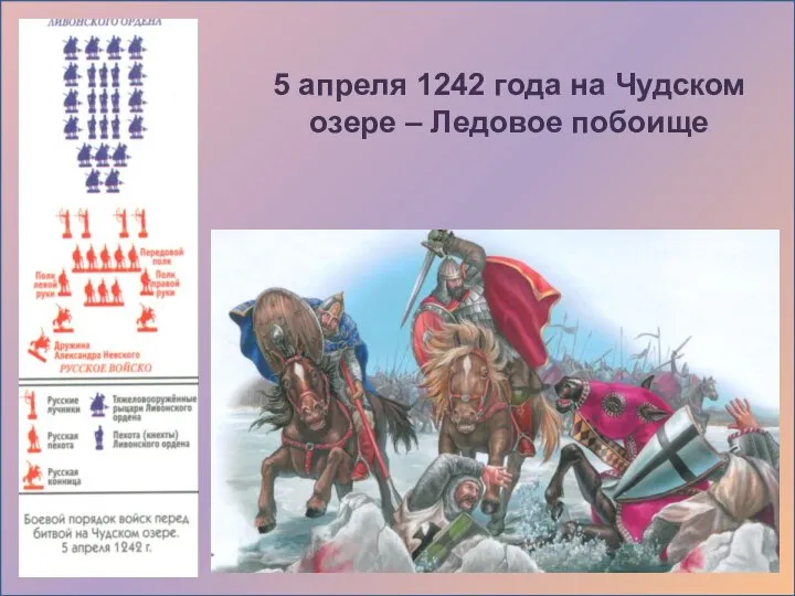 5 апреля 1242 года на Чудском озере – Ледовое побоище