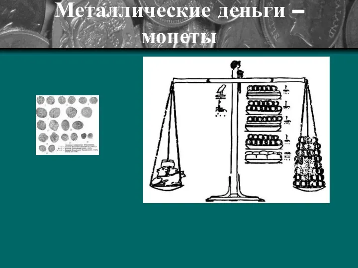 Металлические деньги – монеты