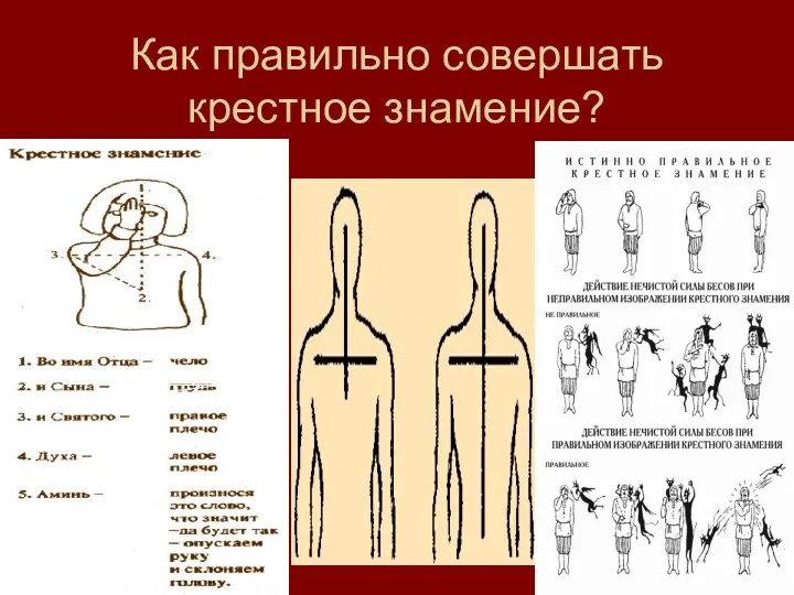 Как правильно совершать крестное знамение?