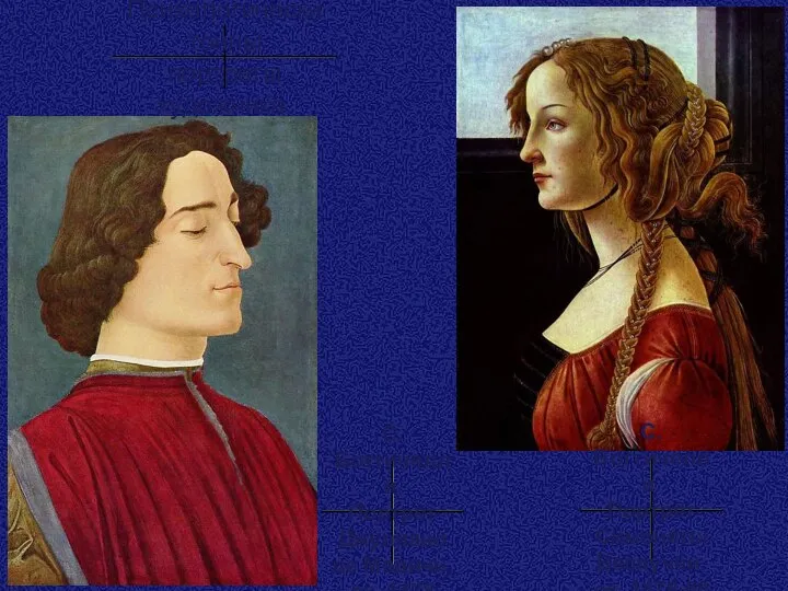 Психологически точны портреты художника. С. Боттичелли. Портрет Симонеты Веспуччи, ок. 1476-80