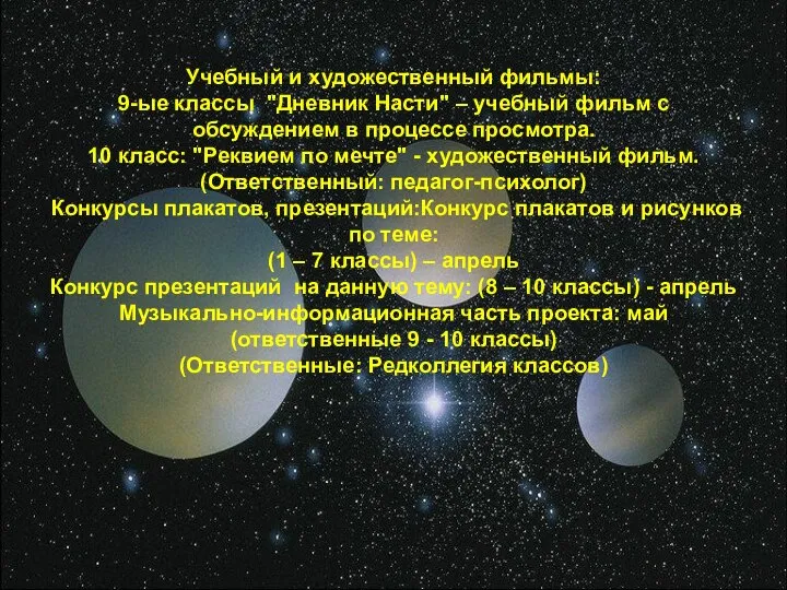 Учебный и художественный фильмы: 9-ые классы "Дневник Насти" – учебный фильм