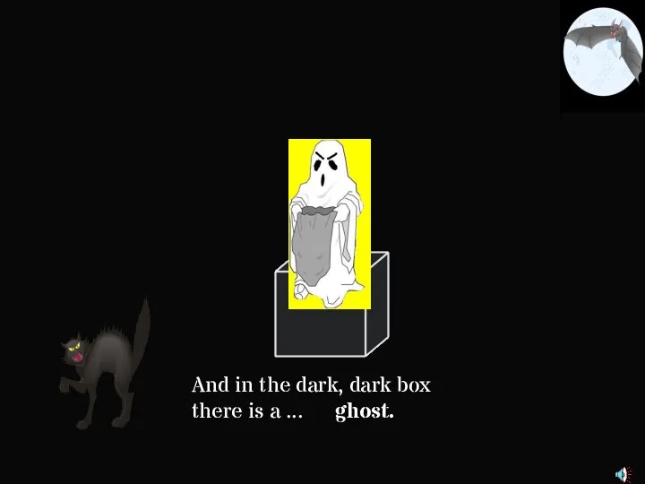 And in the dark, dark box there is a ... ghost.