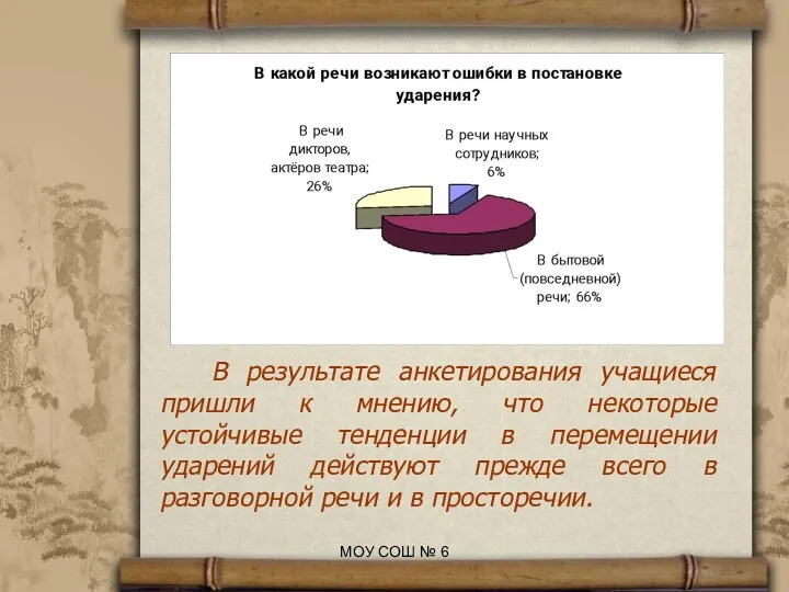 В результате анкетирования учащиеся пришли к мнению, что некоторые устойчивые тенденции