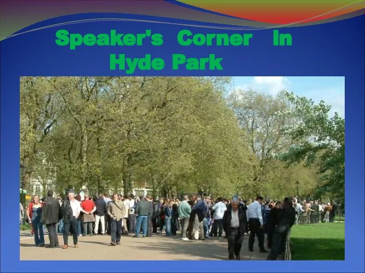 Speaker's Corner in Hyde Park