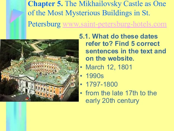 Chapter 5. The Mikhailovsky Castle as One of the Most Mysterious