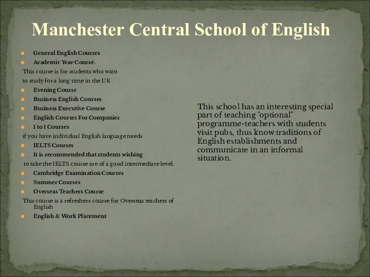 General English Courses Academic Year Course. This course is for students