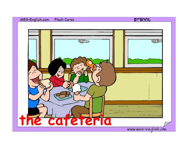 the cafeteria