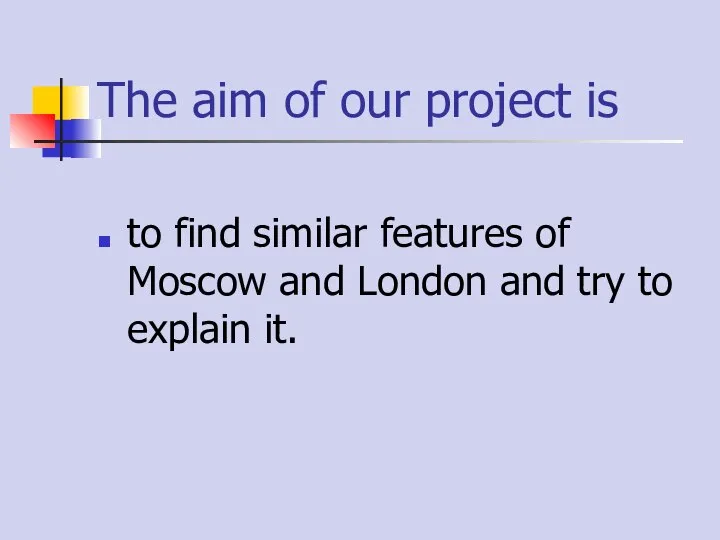 The aim of our project is to find similar features of