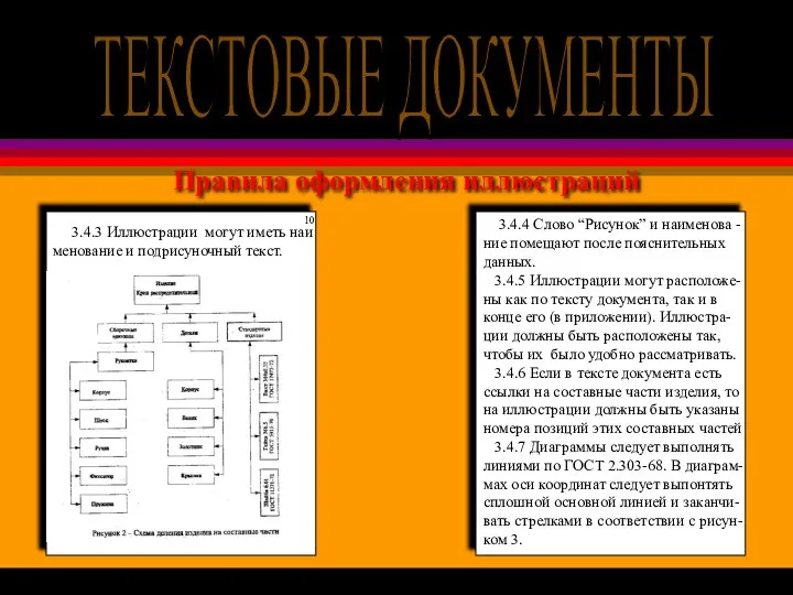 Правила оформления иллюстраций 3.4.4 Слово “Рисунок” и наименова - ние помещают