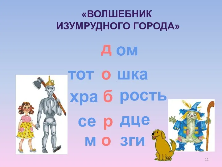 «ВОЛШЕБНИК ИЗУМРУДНОГО ГОРОДА» ом шка тот хра рость се дце м