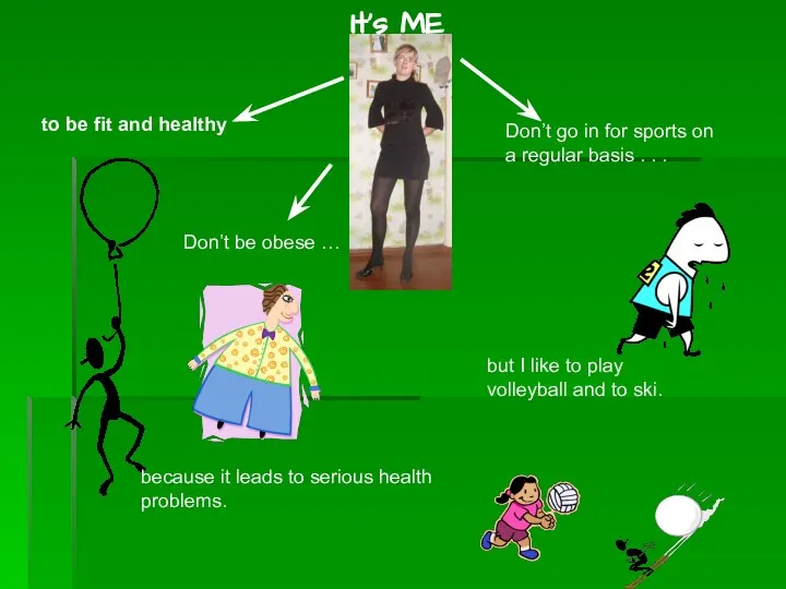 to be fit and healthy Don’t be obese … because it