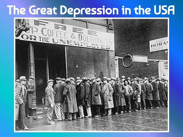 The Great Depression in the USA