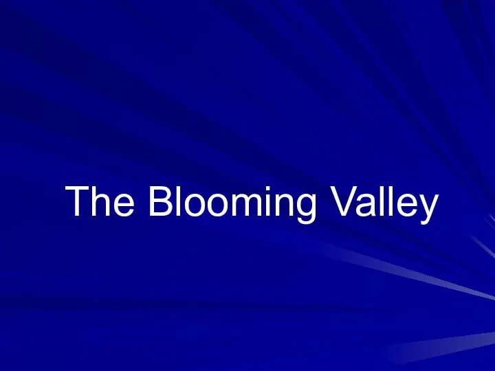 The Blooming Valley