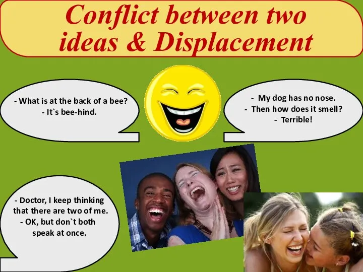 Conflict between two ideas & Displacement - What is at the