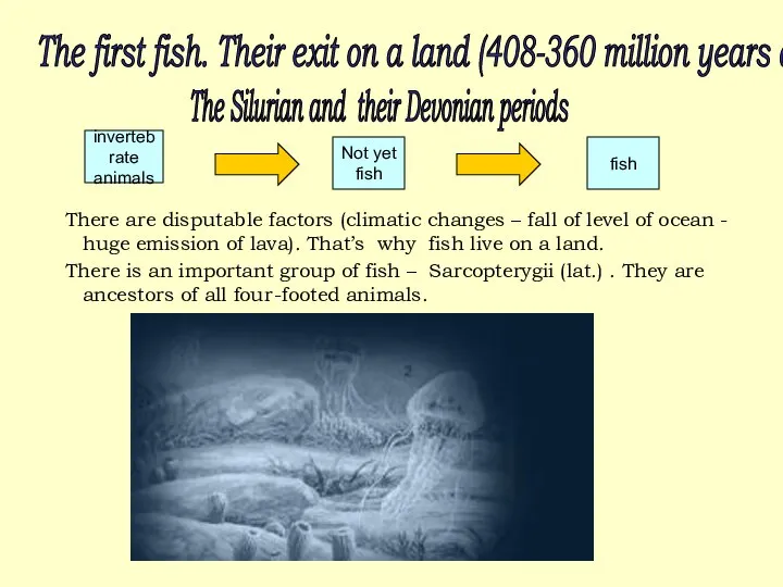 There are disputable factors (climatic changes – fall of level of