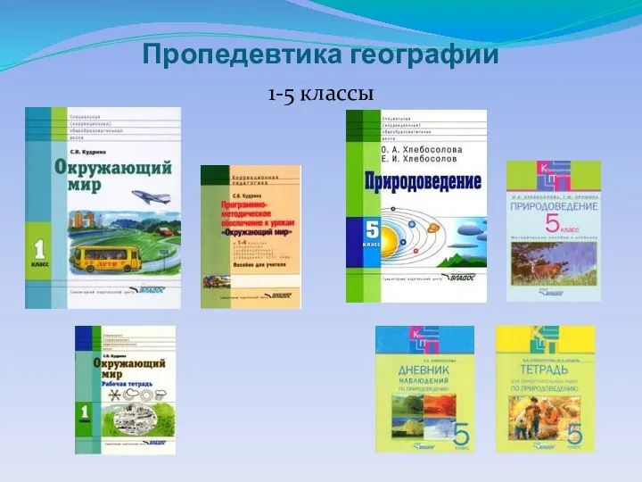 Пропедевтика географии 1-5 классы